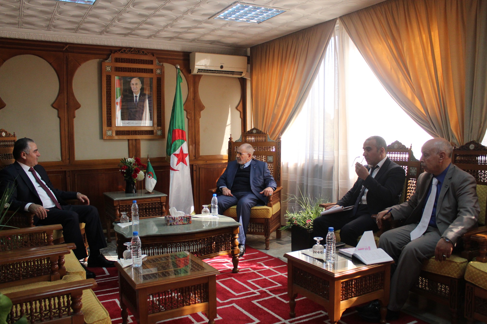 استقبال سفير الجمهورية اللبنانية بالجزائر