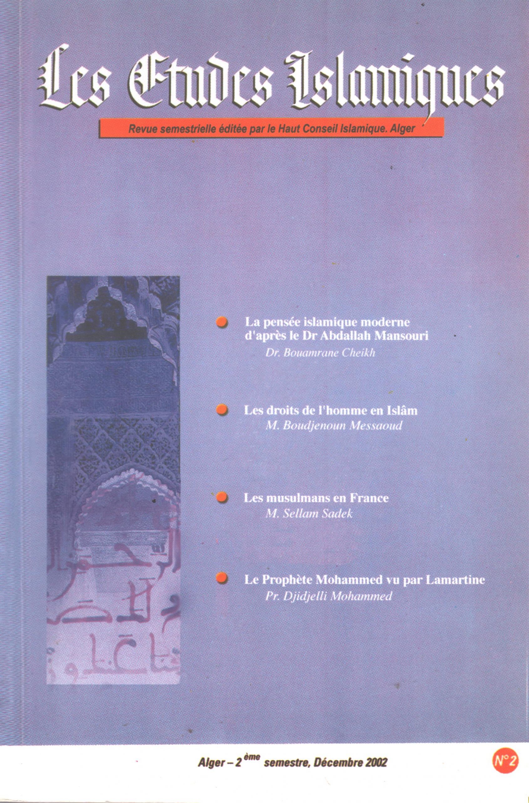 Les Etudes Islamiques N° 2