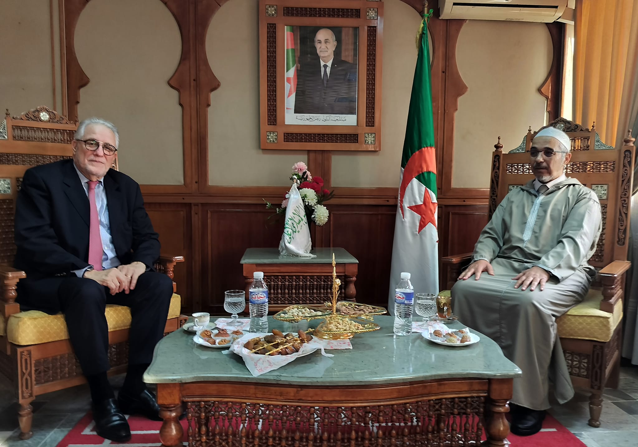 استقبال عميد مسجد باريس الكبير