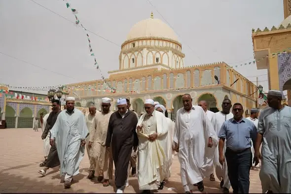رئيس المجلس الإسلامي الأعلى يقدم واجب العزاء في وفاة فقيد الطريقة التجانية، الشيخ محمد العيد التجاني التماسيني رحمه الله